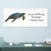 Banderoles Sea turtle cartoon (Salon professionnel)