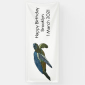 Banderoles Sea turtle cartoon (Vertical)