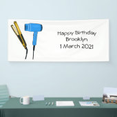 Banderoles Sèche-cheveux & lisseuse-cheveux illustration (Salon professionnel)