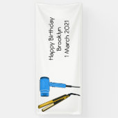 Banderoles Sèche-cheveux & lisseuse-cheveux illustration (Vertical)