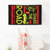 Banderoles Sécurité routière à bicyclette (En situation)