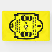 Banderoles Sécurité routière à bicyclette (Horizontal)