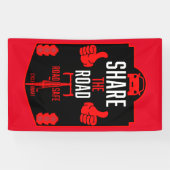 Banderoles Sécurité routière à bicyclette (Horizontal)