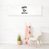 Banderoles semaine d'infirmière heureuse (En situation)