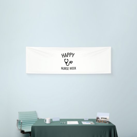 Banderoles semaine d'infirmière heureuse (Salon professionnel)