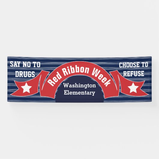 Banderoles Semaine rouge de ruban - la drogue libèrent la (Horizontal)