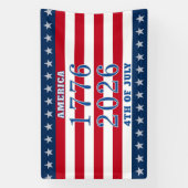 Banderoles Semiquincentennial Stars & Stripes 1776 2026 (Verticale)
