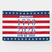 Banderoles Semiquincentennial Stars & Stripes 1776 2026 (Horizontal)