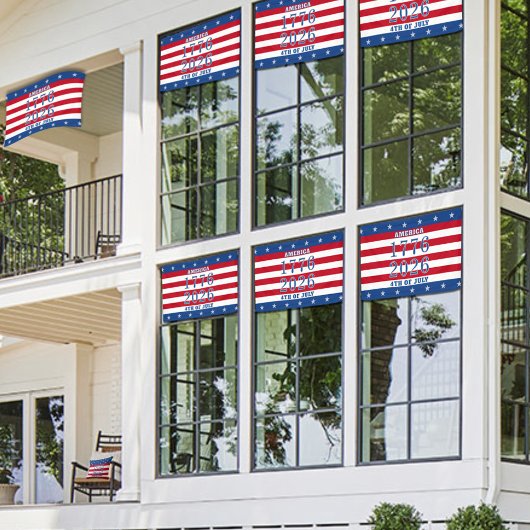 Banderoles Semiquincentennial Stars & Stripes 1776 2026