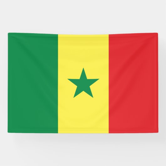 Banderoles Senegal Flag (Horizontal)
