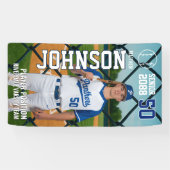Banderoles Senior Baseball Team Player Customize Sports Photo (Horizontal)