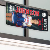 Banderoles Senior Cheer Custom Cheerleading Team Photo (Bâtiment extérieur)