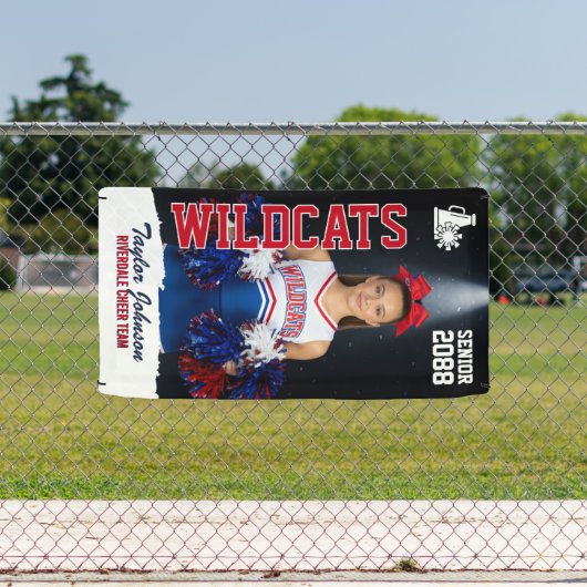 Banderoles Senior Cheer Team Custom Sports Cheerleader Photo (Insitu)