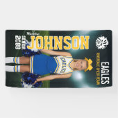 Banderoles Senior Cheerleader Custom Cheer Team Photo (Horizontal)