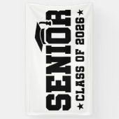 Banderoles Senior Class of 2026 Bold Graduation Typography (Vertical)