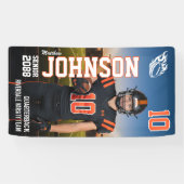 Banderoles Senior Football MVP Player Sports Photo Display (Horizontal)