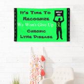 Banderoles Sensibilisation à la maladie de Lyme Nous n'abando (En situation)