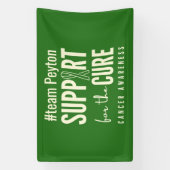 Banderoles sensibilisation au cancer coutume #nom de l'équipe (Verticale)