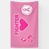 Banderoles Sensibilisation au cancer du sein (Vertical)