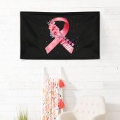 Banderoles Sensibilisation au cancer du sein Ruban rose (En situation)