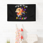 Banderoles sensibilisation sur l'autisme Il est bon d'être di (En situation)