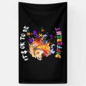 Banderoles sensibilisation sur l'autisme Il est bon d'être di (Vertical)