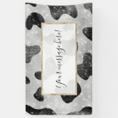 Banderoles Séquins de Parties scintillant brillant noir brill (Vertical)