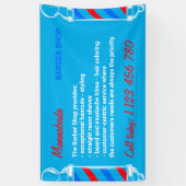 Banderoles Service d'approvisionnement moderne Blue Pole Barb (Vertical)