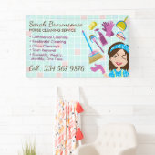 Banderoles Service De Nettoyage Comprend Les Entreprises De R (En situation)