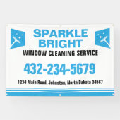 Banderoles Service de nettoyage de fenêtres (Horizontal)