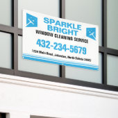 Banderoles Service de nettoyage de fenêtres (Bâtiment extérieur)