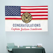 Banderoles Service de pompiers patriotique de retraite (Salon professionnel)