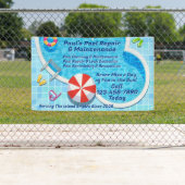 Banderoles Service de réparation du pool de Personnalisers (En situation)