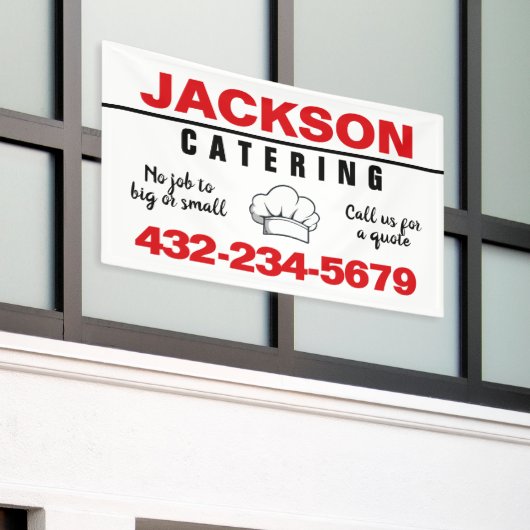 Banderoles Service de restauration professionnel (Bâtiment extérieur)