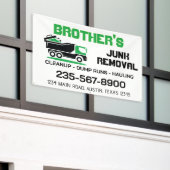 Banderoles Service de retrait des déchets (Bâtiment extérieur)
