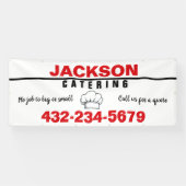 Banderoles Service de traiteur professionnel (Horizontal)