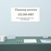 Banderoles Services de nettoyage ajouter l'adresse e-mail du (Salon professionnel)