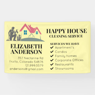 Banderoles Services de nettoyage de maison sur mesure charman