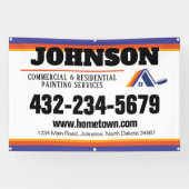 Banderoles Services de peinture commerciaux et résidentiels (Horizontal)