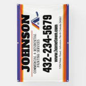 Banderoles Services de peinture commerciaux et résidentiels (Verticale)