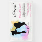 Banderoles Services de soins aux animaux de compagnie/ Servic (Vertical)