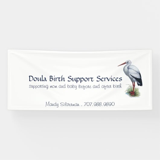 Banderoles Services de soutien à la naissance de Doula (Horizontal)