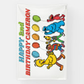 Banderoles Sesame Street Pals Balloons Anniversaire (Verticale)