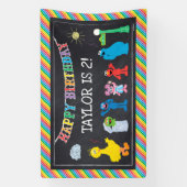 Banderoles Sesame Street Pals Chalkboard Arc-en-ciel Interdic (Verticale)