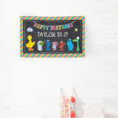 Banderoles Sesame Street Pals Chalkboard Arc-en-ciel Interdic (Insitu)