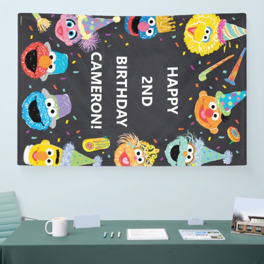 Banderoles Sesame Street Pals Confetti Anniversaire (Salon professionnel)