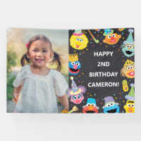 Sesame Street Pals Confetti Photo Anniversaire