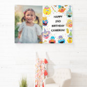 Banderoles Sesame Street Pals Confetti Photo Anniversaire (Insitu)