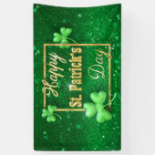 Banderoles Shamrock d'or de la Saint-Patrick (Vertical)