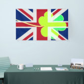 Banderoles Shamrock du drapeau britannique irlandais Clover S (Salon professionnel)